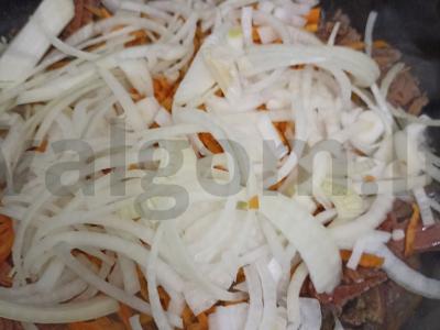 Piene troškintos kepenys su daržovėmis Žingsnis 2