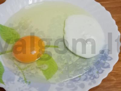 Omletas su nori "A la rolls" Žingsnis 1