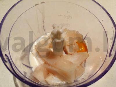 Švelnus menkės suflė Žingsnis 2