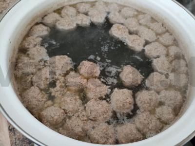 Sriuba su maltos kiaulienos ir jautienos kukuliais Žingsnis 3