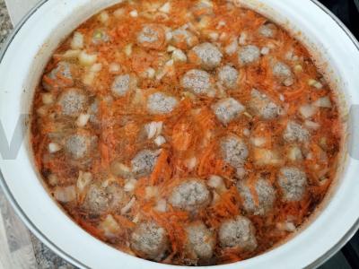 Sriuba su maltos kiaulienos ir jautienos kukuliais Žingsnis 4
