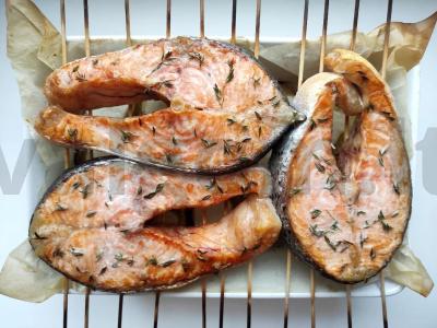 Kepta lašiša su cukinijomis Žingsnis 4