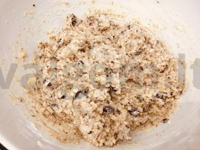 Naminiai avižiniai sausainiai su šokolado ir lazdyno riešutų įdaru Žingsnis 3