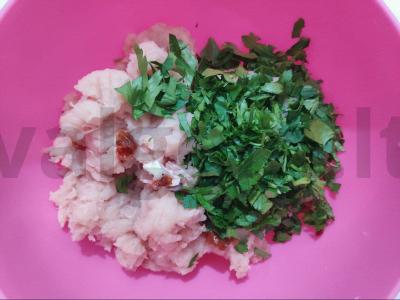 Kalakutienos terina su saulėje džiovintais pomidorais Žingsnis 2