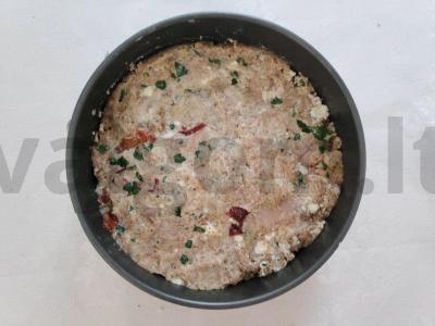 Kalakutienos terina su saulėje džiovintais pomidorais Žingsnis 4