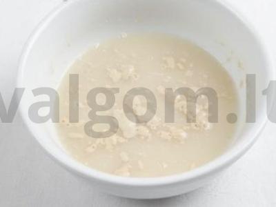 Pyragas "Sunny" su sūriu Žingsnis 2