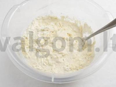 Pyragas "Sunny" su sūriu Žingsnis 5