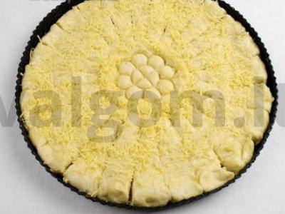 Pyragas "Sunny" su sūriu Žingsnis 12