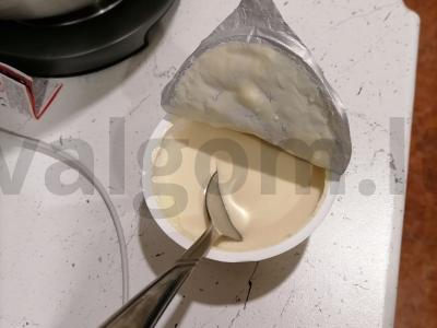 Vanilinis varškės apkepas su manų kruopomis Žingsnis 5