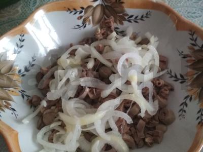 Salotos "Heartbreaker" su vištienos širdelėmis Žingsnis 4