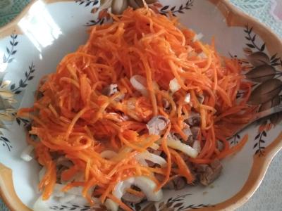 Salotos "Heartbreaker" su vištienos širdelėmis Žingsnis 5