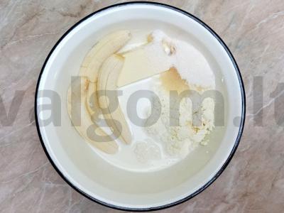 Lengvas desertas su bananais Žingsnis 2