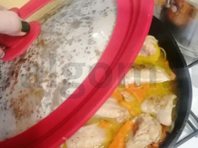 Naminės vištienos šlaunelės su ryžiais Žingsnis 5