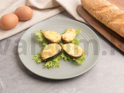 Mini baklažanų užkandis su kiaušiniu ir sūriu pagrindine nuotrauka