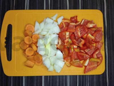 Tinginių įdarytos paprikos Žingsnis 2