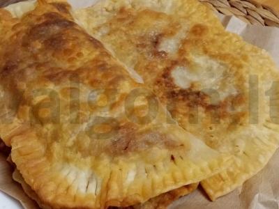 Chebureks apie mineralinį vandenį "Fine crunch" Žingsnis 10