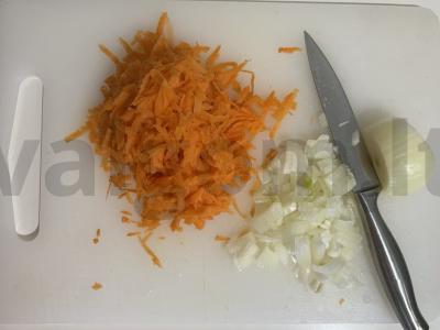 Kepti grikiai su daržovėmis ir jautiena Žingsnis 1