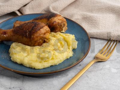 Bulvių košė su aštriomis blauzdelėmis sojų padaže Žingsnis 5