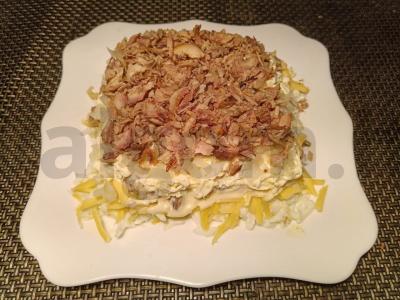 Klasikinės salotos "Mimosa" Žingsnis 1