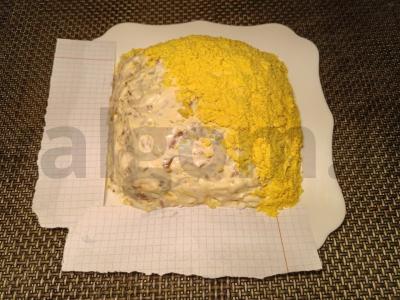 Klasikinės salotos "Mimosa" Žingsnis 2