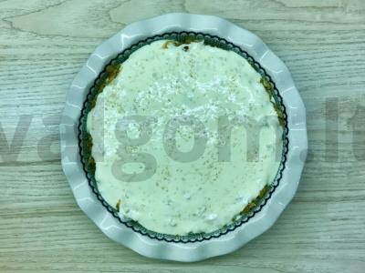 Įlankos pyragas su pikantiškais kopūstais Žingsnis 9