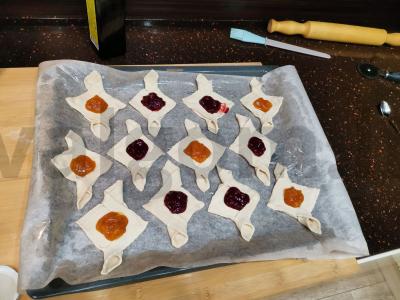 Flapjacks su vaisių konfitais Žingsnis 7