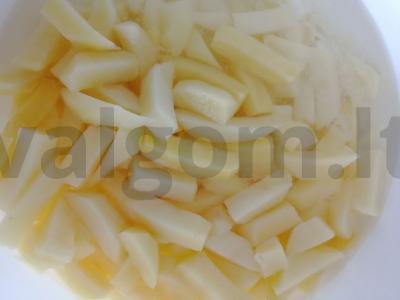 Keptos bulvės su traškia plutele svieste Žingsnis 1