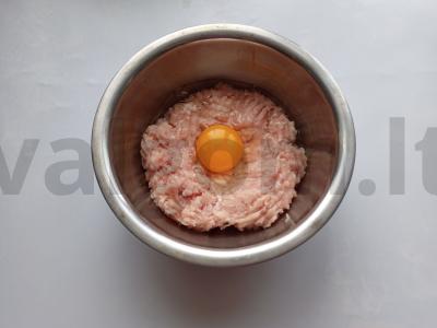 Keto kiaušinių pyragaičiai Žingsnis 1