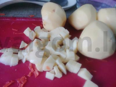Bulvių makaronų sriuba Žingsnis 4