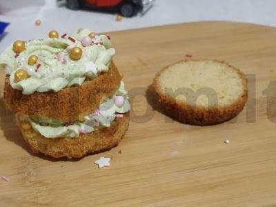 Kalėdų eglutės keksiukai Žingsnis 6