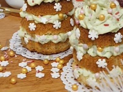 Kalėdų eglutės keksiukai pagrindine nuotrauka