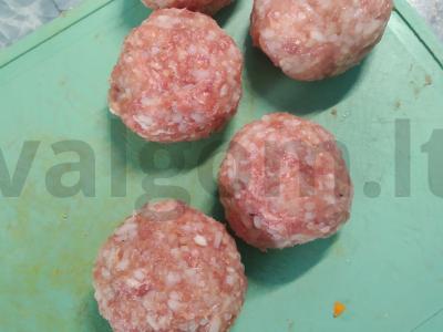 "Maltos jautienos ežiukai. Žingsnis 1