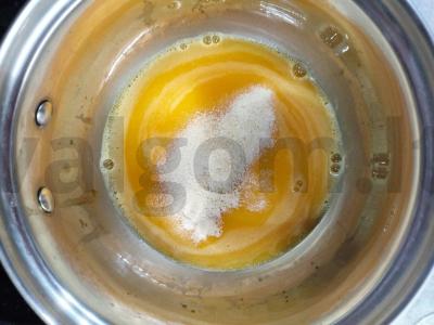 Panna cotta su mandarinais ir baltuoju šokoladu Žingsnis 7