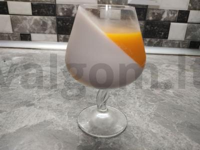 Panna cotta su mandarinais ir baltuoju šokoladu Žingsnis 8