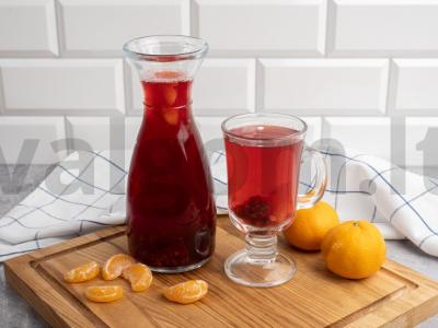 Kompotas su mandarinais, gervuogėmis ir avietėmis Žingsnis 4