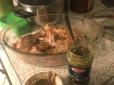 Vištiena, kepta su pesto padažu Žingsnis 2