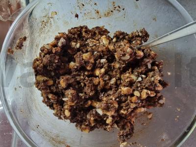 Šokoladinė dešra su virintu sutirštintu pienu Žingsnis 3