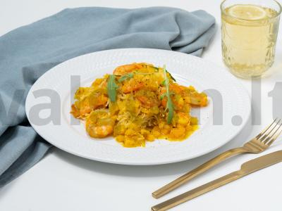 Karis su kukurūzais ir krevetėmis pagrindine nuotrauka