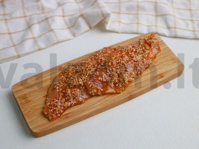 Lengvas ešerių filė receptas su sezamo sėklomis ir imbieru Žingsnis 3