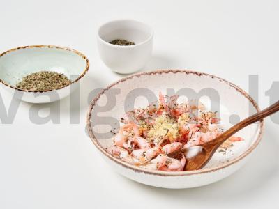 Ananasų užkandis su sūriu ir krevetėmis Žingsnis 1