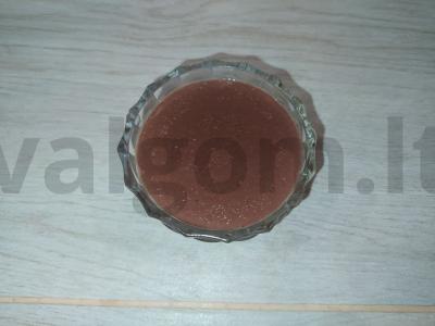 Švelnus šokoladinis pudingas pagrindine nuotrauka