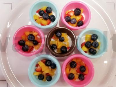 Kreminė želė su vaisiais ir uogomis Žingsnis 3