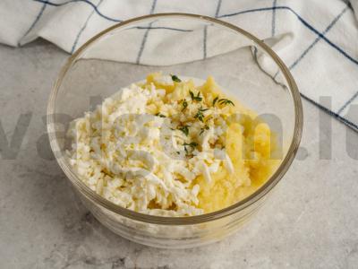 Bulvių košė su mocarela ir čiobreliais Žingsnis 2