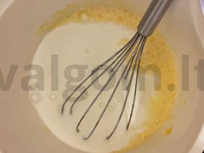 Kefyro blyneliai "Airy" Žingsnis 1