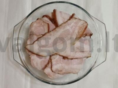 Prancūziškas terinas su vištiena ir šonine Žingsnis 5