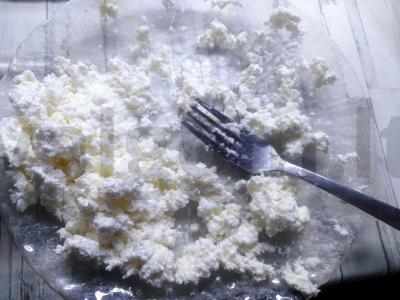 Birių produktų pyragas su varške "Bliss" Žingsnis 2