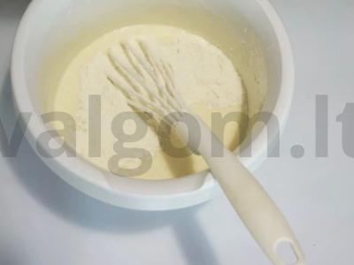 Manniki ant grietinės "Airy" Žingsnis 4