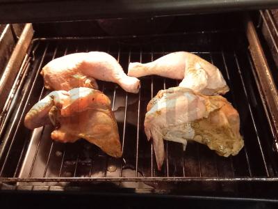 Ant grotelių kepta vištiena Žingsnis 2