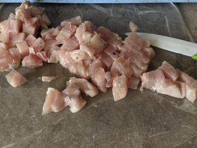 Daržovių troškinys su vištienos filė ir šparaginėmis pupelėmis pietums Žingsnis 3