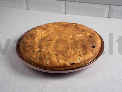 Dundee kalėdinis keksiukas su graikiniais riešutais. Žingsnis 8